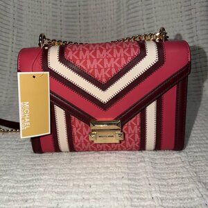 Michael Kors Whitney Medium Shoulder Bag in Carnation